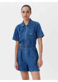Tommy Jeans Kombinezon DW0DW20371 Niebieski Regular Fit ze sklepu MODIVO w kategorii Kombinezony damskie - zdjęcie 181152918