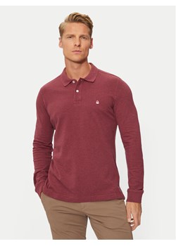 United Colors Of Benetton Polo 3088U3025 Bordowy Regular Fit ze sklepu MODIVO w kategorii T-shirty męskie - zdjęcie 181153016