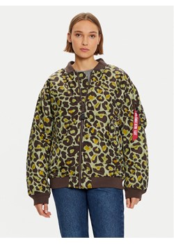 Alpha Industries Kurtka bomber 108010C Zielony Regular Fit ze sklepu MODIVO w kategorii Kurtki damskie - zdjęcie 181153205