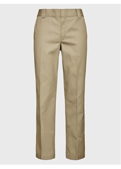 Dickies Spodnie materiałowe Work DK0A4XK9KHK Beżowy Slim Fit ze sklepu MODIVO w kategorii Spodnie męskie - zdjęcie 181153275