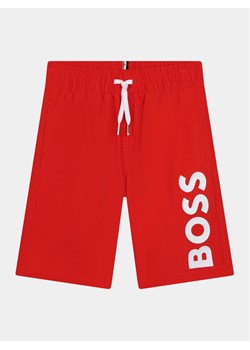 Boss Szorty kąpielowe J50662 M Czerwony Regular Fit ze sklepu MODIVO w kategorii Kąpielówki chłopięce - zdjęcie 181153399