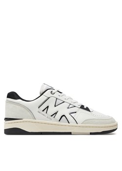 MICHAEL Michael Kors Sneakersy Rebel Leather Sneaker 42S4RBFS1D Biały ze sklepu MODIVO w kategorii Buty sportowe męskie - zdjęcie 181153506