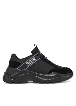 Versace Jeans Couture Sneakersy 78YA3SC2 Czarny ze sklepu MODIVO w kategorii Buty sportowe męskie - zdjęcie 181153645