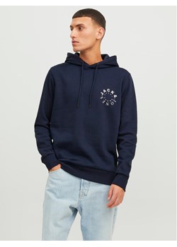Jack&Jones Bluza Warrior 12242543 Granatowy Regular Fit ze sklepu MODIVO w kategorii Bluzy męskie - zdjęcie 181153677
