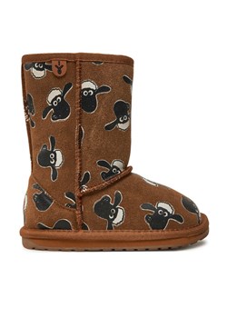 EMU Australia Śniegowce Shaun The Sheep Print K13107 Brązowy ze sklepu MODIVO w kategorii Buty zimowe dziecięce - zdjęcie 181153735