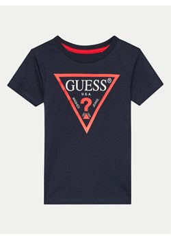 Guess T-Shirt N73I55 K8HM0 Granatowy Regular Fit ze sklepu MODIVO w kategorii T-shirty chłopięce - zdjęcie 181153786