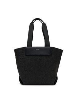 Calvin Klein Torebka Ck Raffia Medium Shopper K60K613174 Czarny ze sklepu MODIVO w kategorii Torby Shopper bag - zdjęcie 181153929