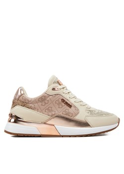 Guess Sneakersy FLTMOX FAL12 Beżowy ze sklepu MODIVO w kategorii Buty sportowe damskie - zdjęcie 181154008