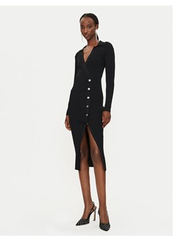 PINKO Sukienka dzianinowa Viscosa Mix 104033 A239 Czarny Slim Fit ze sklepu MODIVO w kategorii Spódnice - zdjęcie 181154176