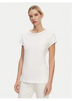 Luisa Spagnoli T-Shirt Brescello 542123 Biały Regular Fit ze sklepu MODIVO w kategorii Bluzki damskie - zdjęcie 181154239