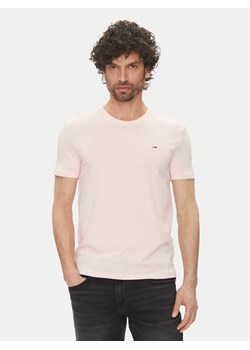Tommy Jeans T-Shirt DM0DM20363 Różowy Slim Fit ze sklepu MODIVO w kategorii T-shirty męskie - zdjęcie 181154249