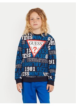 Guess Bluza L4YQ02 KA6R3 Granatowy Regular Fit ze sklepu MODIVO w kategorii Bluzy dziewczęce - zdjęcie 181154265