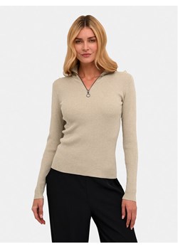 Kaffe Sweter Ellie 10508348 Beżowy Slim Fit ze sklepu MODIVO w kategorii Swetry damskie - zdjęcie 181154459