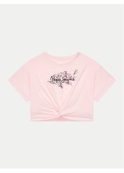 Pepe Jeans T-Shirt Quindara PG503076 Różowy Regular Fit ze sklepu MODIVO w kategorii Bluzki dziewczęce - zdjęcie 181154568