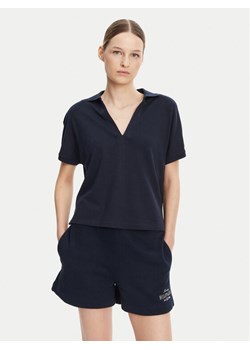 Tommy Hilfiger Polo WW0WW44512 Granatowy Relaxed Fit ze sklepu MODIVO w kategorii Bluzki damskie - zdjęcie 181154585