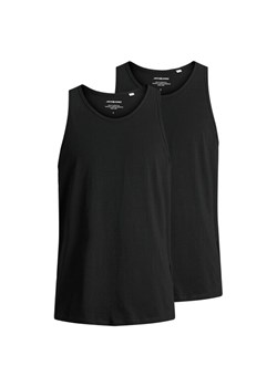 Jack&Jones Komplet 2 tank topów Basic 12133910 Czarny Regular Fit ze sklepu MODIVO w kategorii Podkoszulki męskie - zdjęcie 181154586