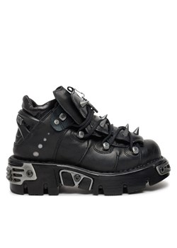 NEW ROCK Sneakersy M-110-S1 Czarny ze sklepu MODIVO w kategorii Workery damskie - zdjęcie 181154618