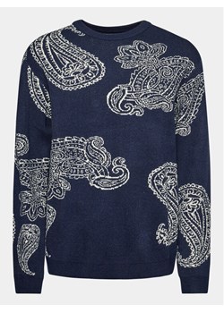Redefined Rebel Sweter 222069 Granatowy Regular Fit ze sklepu MODIVO w kategorii Swetry męskie - zdjęcie 181154699
