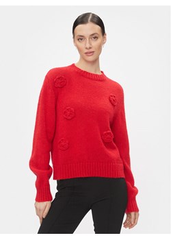Kontatto Sweter 3M1234 Czerwony Regular Fit ze sklepu MODIVO w kategorii Swetry damskie - zdjęcie 181154728