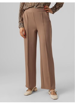 Vero Moda Spodnie materiałowe 10296830 Brązowy Relaxed Fit ze sklepu MODIVO w kategorii Spodnie damskie - zdjęcie 181154766