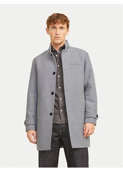 Jack&Jones Płaszcz wełniany Melton 12258672 Szary Regular Fit ze sklepu MODIVO w kategorii Płaszcze męskie - zdjęcie 181155135