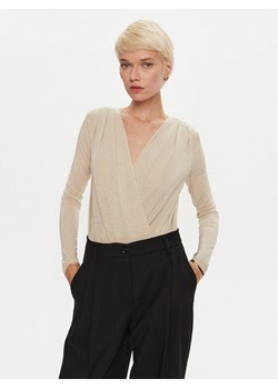 PINKO Body Calogero 104464 A29I Beżowy Regular Fit ze sklepu MODIVO w kategorii Bluzki damskie - zdjęcie 181155155