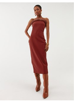 Patrizia Pepe Sukienka koktajlowa 8A1202/A6F5-R799 Czerwony Slim Fit ze sklepu MODIVO w kategorii Sukienki - zdjęcie 181155249