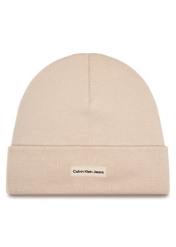 Calvin Klein Jeans Czapka Inst Patch Beanie K60K612322 Różowy ze sklepu MODIVO w kategorii Czapki zimowe damskie - zdjęcie 181155277