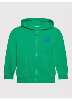 United Colors Of Benetton Bluza 3J70G5018 Zielony Regular Fit ze sklepu MODIVO w kategorii Bluzy chłopięce - zdjęcie 181155388
