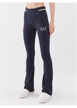 EA7 Emporio Armani Legginsy 8NTP68 TJ01Z 1554 Granatowy Regular Fit ze sklepu MODIVO w kategorii Spodnie damskie - zdjęcie 181155698