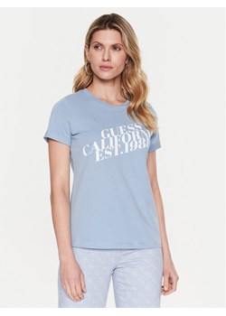 Guess T-Shirt Aurelia W3RI26 JA914 Niebieski Regular Fit ze sklepu MODIVO w kategorii Bluzki damskie - zdjęcie 181155827