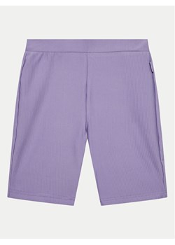 4F Szorty sportowe 4FJWSS24TTIGF134 Fioletowy Slim Fit ze sklepu MODIVO w kategorii Spodenki dziewczęce - zdjęcie 181155919
