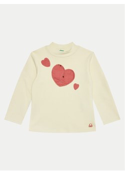 United Colors Of Benetton Bluzka 3AOUG10H3 Beżowy Regular Fit ze sklepu MODIVO w kategorii Bluzki dziewczęce - zdjęcie 181156067