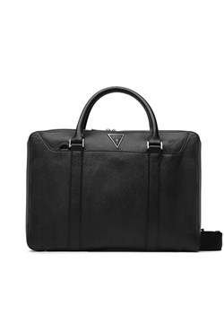 Guess Torba na laptopa Certosa Saffiano Smart HMECSA P3138 Czarny ze sklepu MODIVO w kategorii Torby na laptopa - zdjęcie 181156149