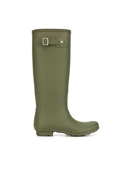 Hunter Kalosze WFT1000RMA-OVL Khaki ze sklepu MODIVO w kategorii Kalosze damskie - zdjęcie 181156179