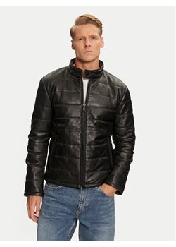 JOOP! Jeans Kurtka skórzana 15 Stepo 80000646 Czarny Regular Fit ze sklepu MODIVO w kategorii Kurtki męskie - zdjęcie 181156189