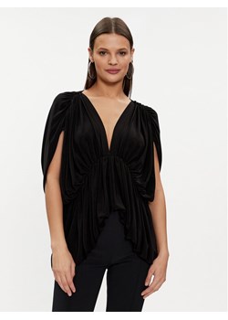 NORMA KAMALI Bluzka KK4226PL849001 Czarny Regular Fit ze sklepu MODIVO w kategorii Bluzki damskie - zdjęcie 181156256