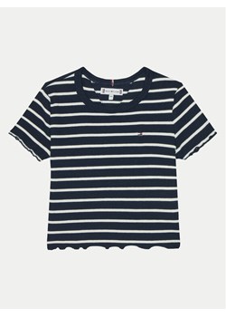 Tommy Hilfiger T-Shirt KG0KG08509 S Granatowy Slim Fit ze sklepu MODIVO w kategorii T-shirty chłopięce - zdjęcie 181156329