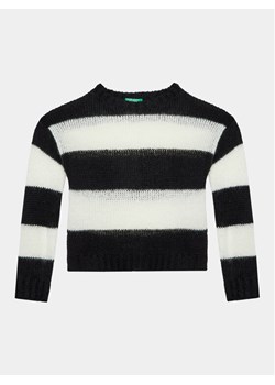 United Colors Of Benetton Sweter 126QQ104P Czarny Regular Fit ze sklepu MODIVO w kategorii Swetry dziewczęce - zdjęcie 181156436