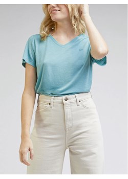 Lee T-Shirt L41JEN41 112330436 Turkusowy Regular Fit ze sklepu MODIVO w kategorii Bluzki damskie - zdjęcie 181156528