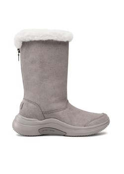 Skechers Kozaki On The Go Midtown 144299/DKTP Szary ze sklepu MODIVO w kategorii Kozaki damskie - zdjęcie 181156535