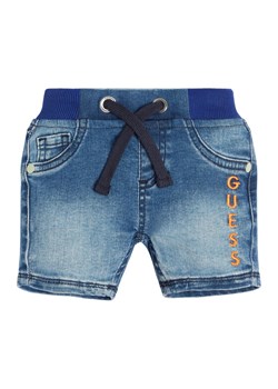 Guess Szorty jeansowe N3GD10 D4CA0 Niebieski Regular Fit ze sklepu MODIVO w kategorii Spodenki niemowlęce - zdjęcie 181156695