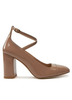 Stuart Weitzman Czółenka Eden Strap 85 SK086 Beżowy ze sklepu MODIVO w kategorii Czółenka - zdjęcie 181156715
