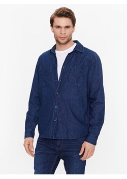 Sisley Koszula jeansowa 5FV6SQ017 Granatowy Regular Fit ze sklepu MODIVO w kategorii Koszule męskie - zdjęcie 181156778