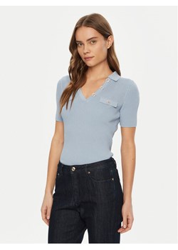 Guess Sweter W5RR25 Z2U00 Błękitny Regular Fit ze sklepu MODIVO w kategorii Swetry damskie - zdjęcie 181156909