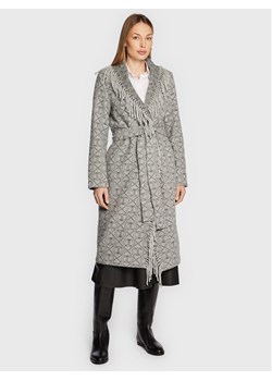 TWINSET Płaszcz wełniany 222TT2290 Szary Regular Fit ze sklepu MODIVO w kategorii Płaszcze damskie - zdjęcie 181156928
