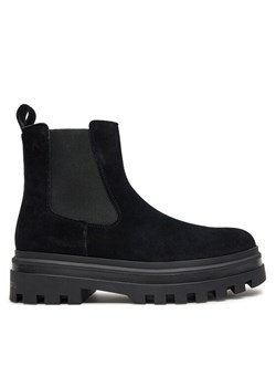 Calvin Klein Jeans Sztyblety Lugged Chelsea Boot Hr Su YM0YM01067 Czarny ze sklepu MODIVO w kategorii Botki - zdjęcie 181157119