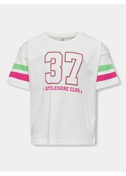 Kids ONLY T-Shirt Vera 15322499 Biały Regular Fit ze sklepu MODIVO w kategorii Bluzki dziewczęce - zdjęcie 181157126