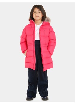 Tommy Hilfiger Kurtka puchowa KG0KG07805 Różowy Regular Fit ze sklepu MODIVO w kategorii Kurtki dziewczęce - zdjęcie 181157155