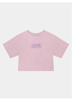 DKNY T-Shirt D35T02 S Różowy Regular Fit ze sklepu MODIVO w kategorii Bluzki dziewczęce - zdjęcie 181157337